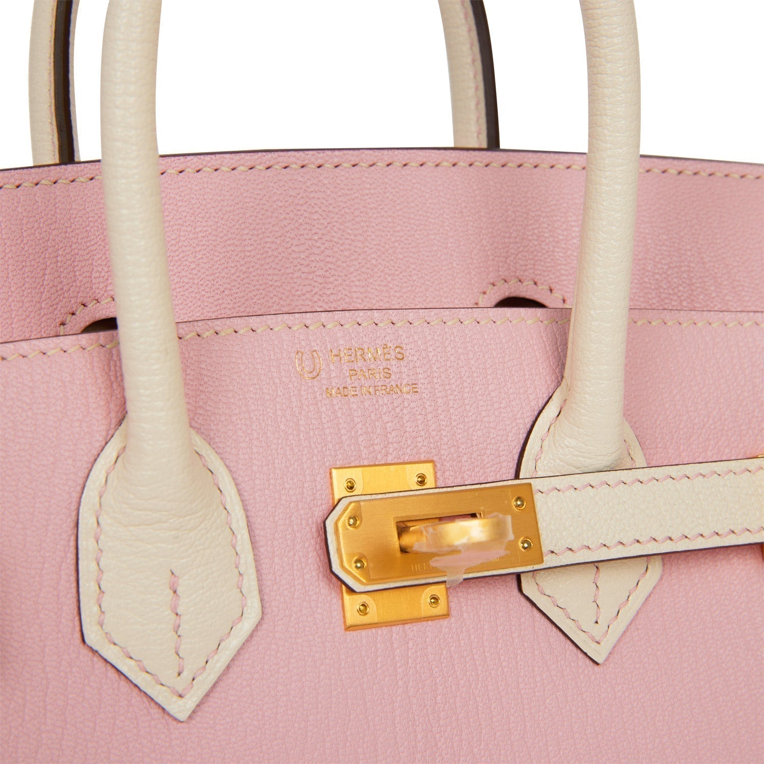 Hermes Special Order (HSS) Birkin 25 Rose Sakura and Nata ChÃƒÆ’Ã‚Â¨vre Brushed Gold Hardware