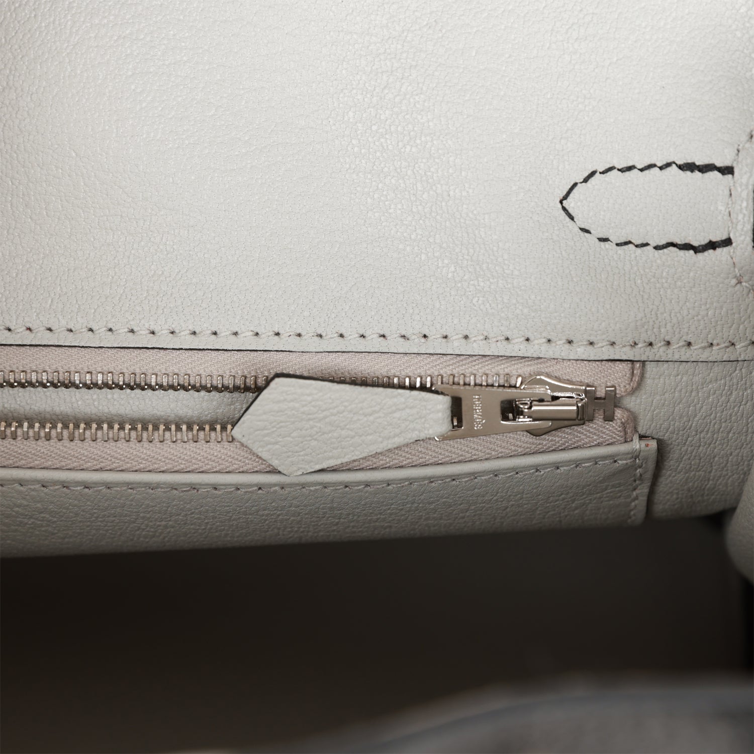 Hermes Special Order (HSS) Birkin 25 Black and Gris Perle ChÃƒÆ’Ã‚Â¨vre Brushed Palladium Hardware