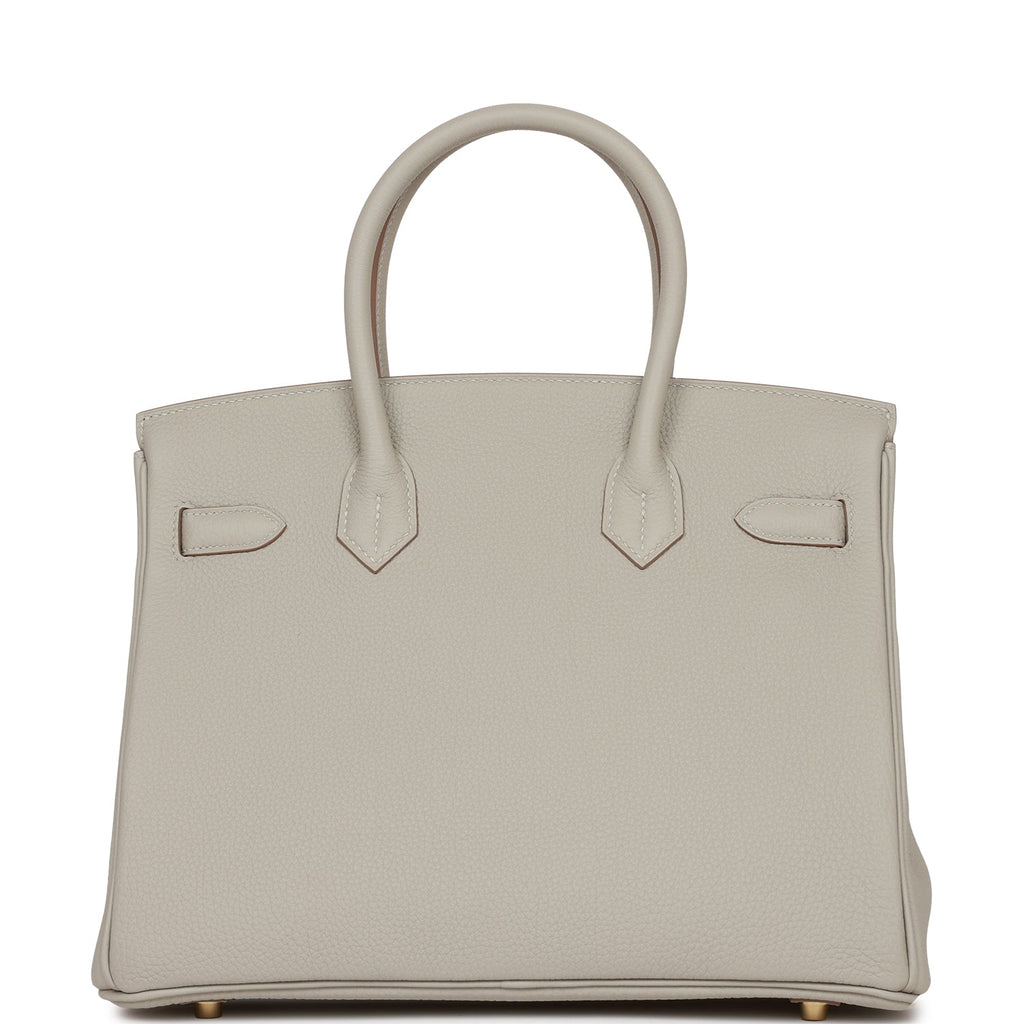 Hermes Birkin 30 Gris Perle Togo Gold Hardware