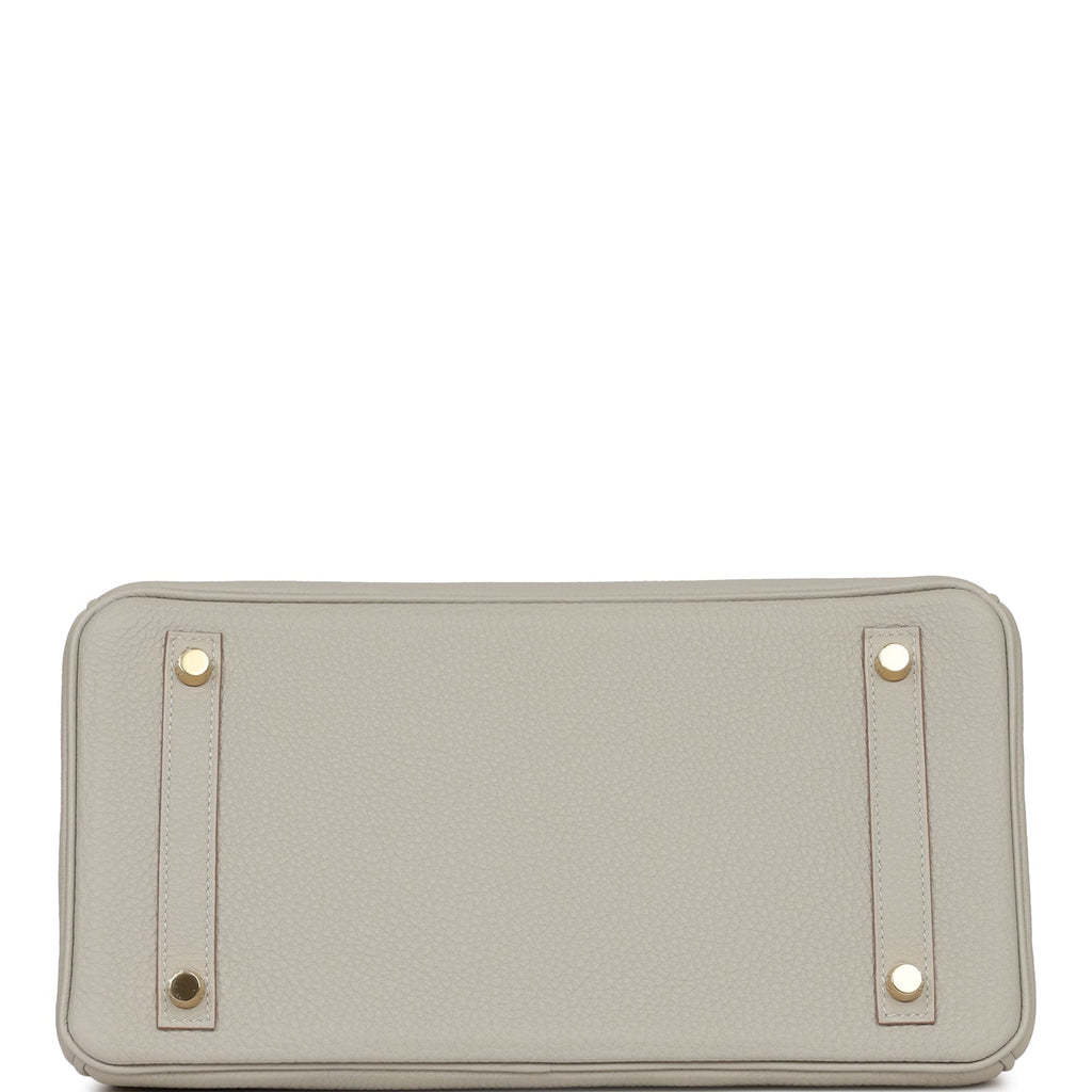 Hermes Birkin 30 Gris Perle Togo Gold Hardware