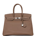 Hermes Birkin 35 Etoupe Togo Palladium Hardware