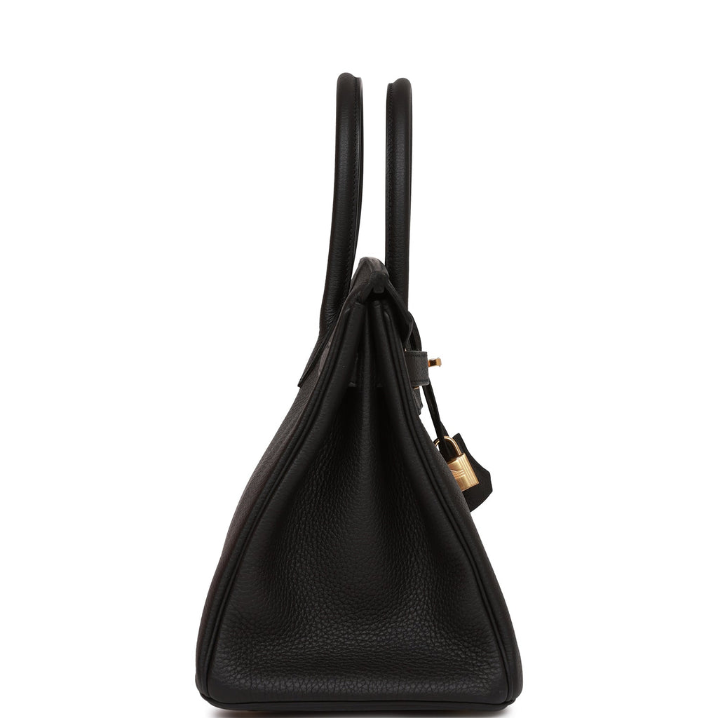 Hermes Birkin 30 Black Togo Gold Hardware