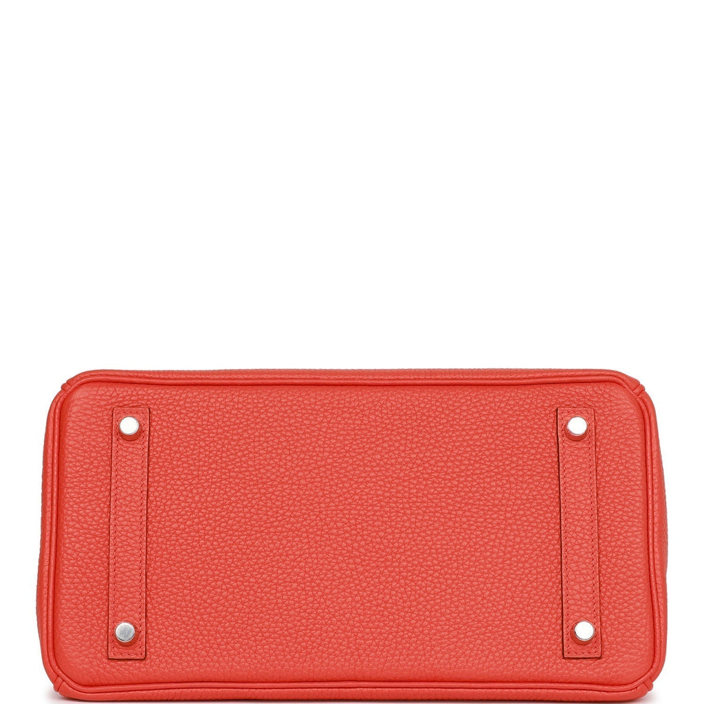 Hermes Birkin 30 Orange Poppy Verso Togo Palladium Hardware