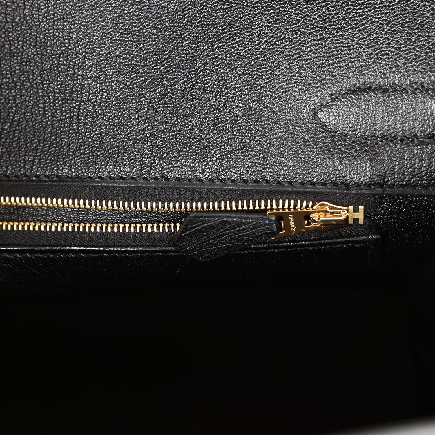 Hermes Birkin 30 Black Ostrich Rose Gold Hardware