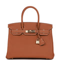 Hermes Special Order (HSS) Birkin 30 Gold Verso Togo Permabrass Hardware