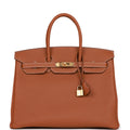 Hermes Birkin 35 Gold Togo Gold Hardware