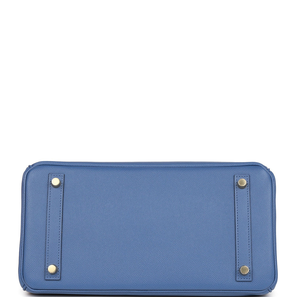 Hermes Birkin 30 Bleu Brighton Epsom Gold Hardware