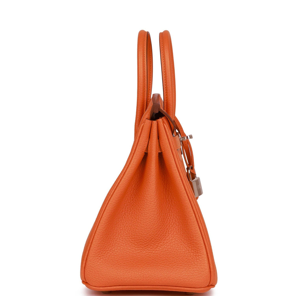 Hermes Birkin 25 Orange Togo Palladium Hardware
