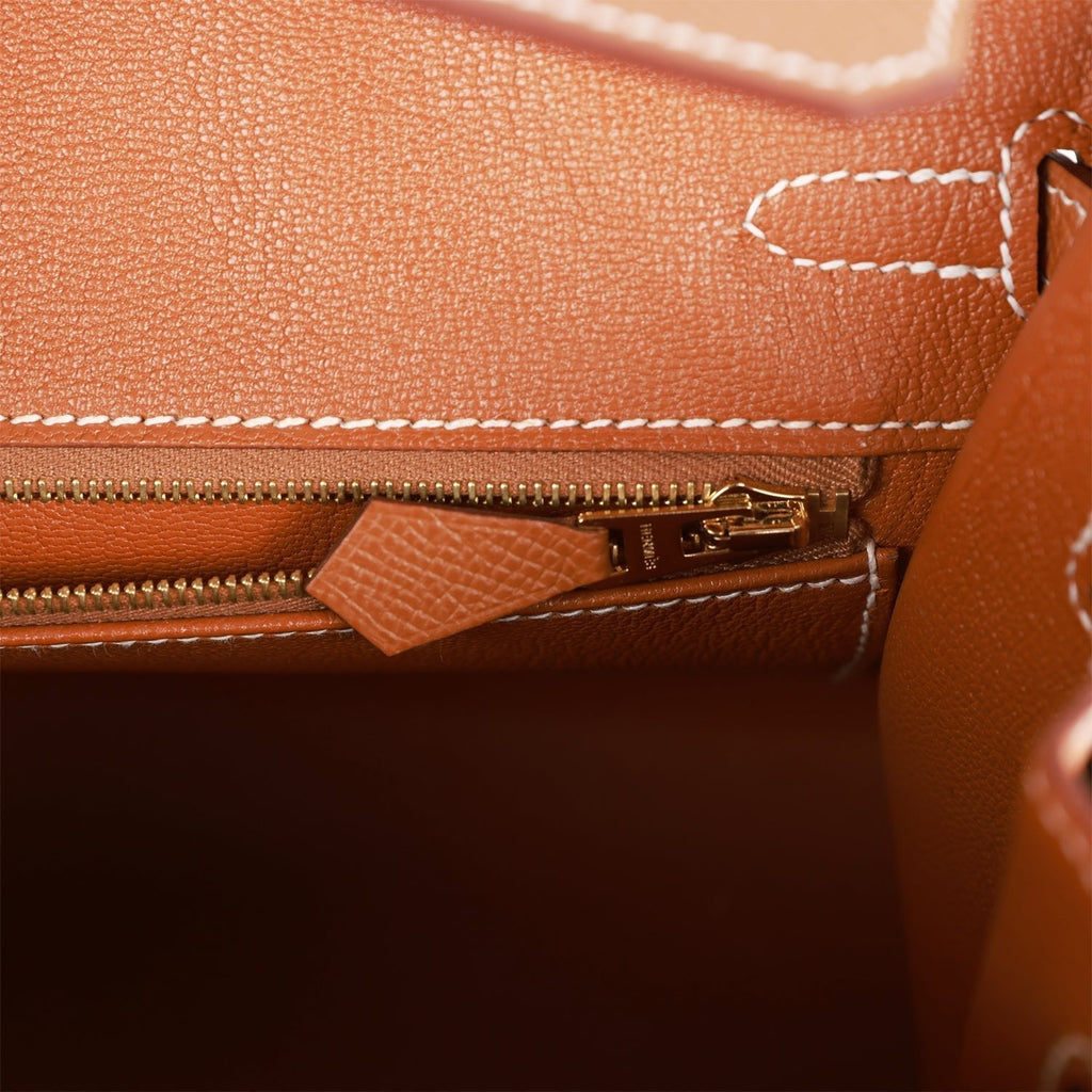 Hermes Birkin Sellier 25 Gold Epsom Gold Hardware