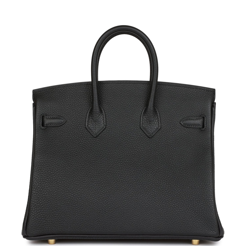 Hermes Birkin 25 Black Togo Gold Hardware