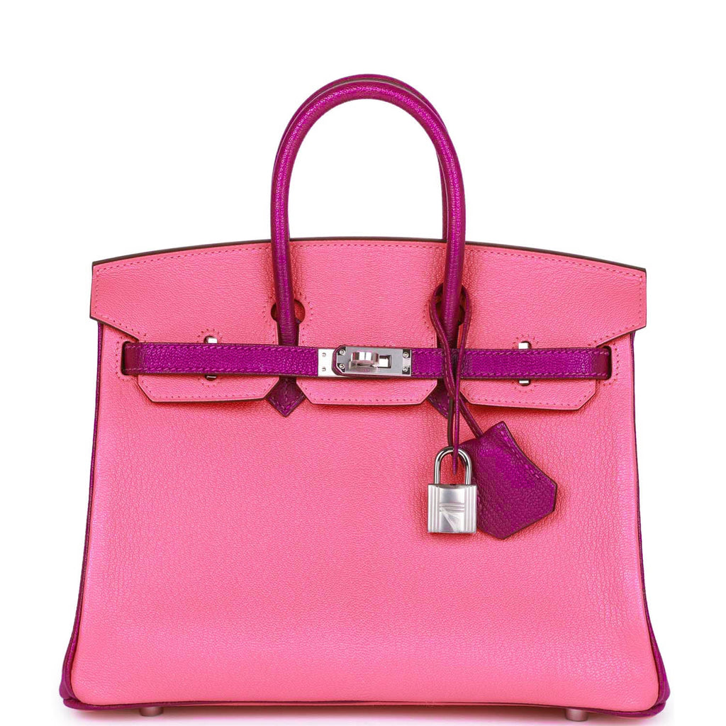 Hermes Special Order (HSS) Birkin 25 Rose Lipstick and Anemone ChÃƒÆ’Ã‚Â¨vre Palladium Hardware