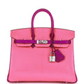 Hermes Special Order (HSS) Birkin 25 Rose Lipstick and Anemone ChÃƒÆ’Ã‚Â¨vre Palladium Hardware