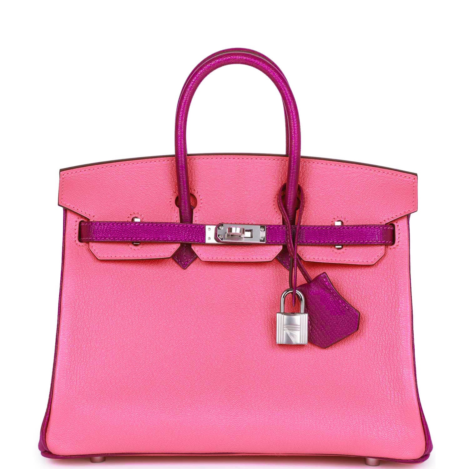 Hermes Special Order (HSS) Birkin 25 Rose Lipstick and Anemone ChÃƒÆ’Ã‚Â¨vre Palladium Hardware