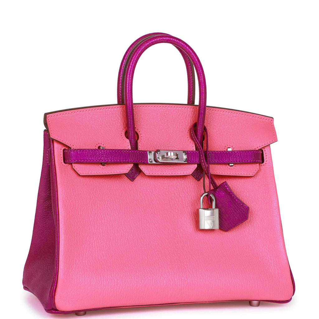 Hermes Special Order (HSS) Birkin 25 Rose Lipstick and Anemone ChÃƒÆ’Ã‚Â¨vre Palladium Hardware