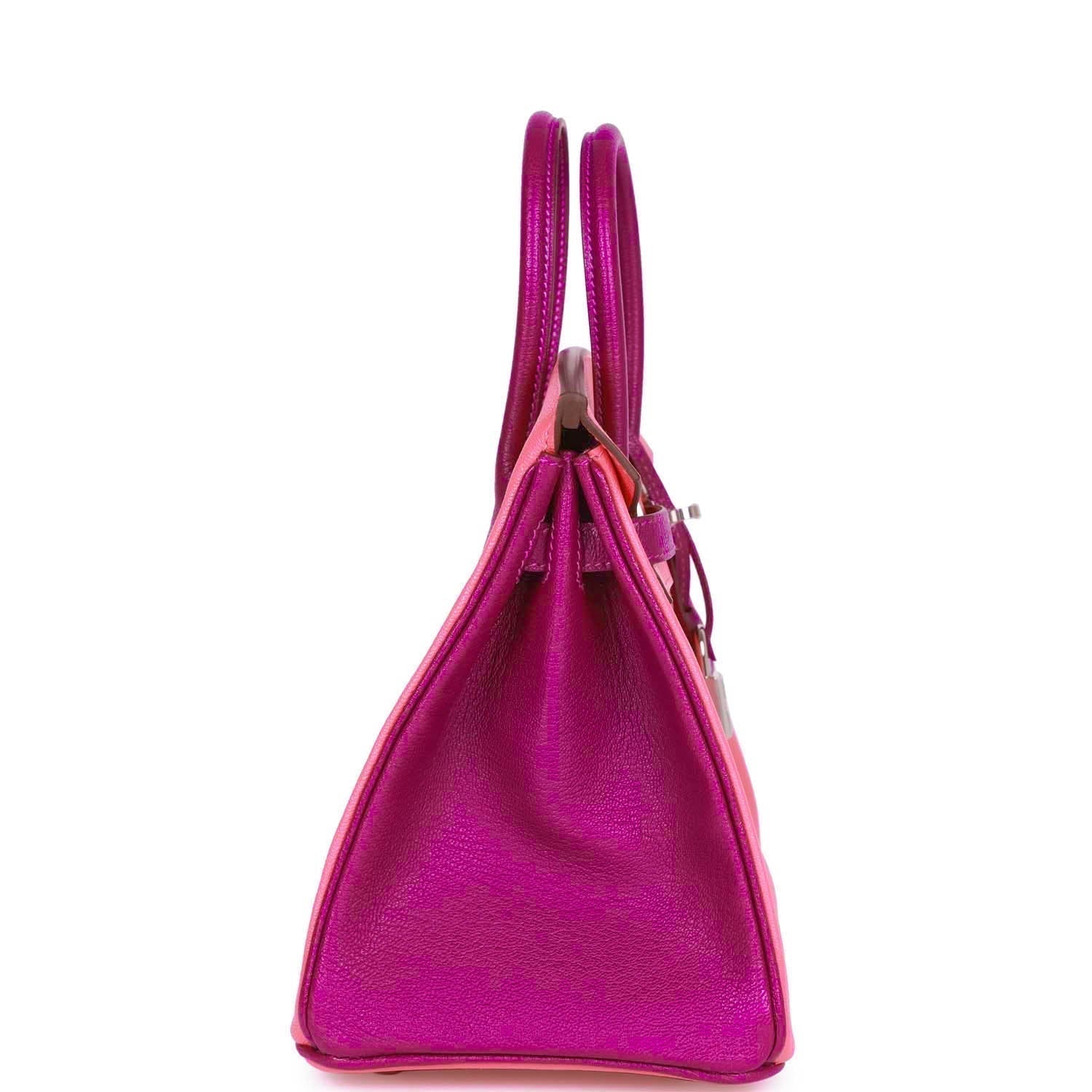Hermes Special Order (HSS) Birkin 25 Rose Lipstick and Anemone ChÃƒÆ’Ã‚Â¨vre Palladium Hardware