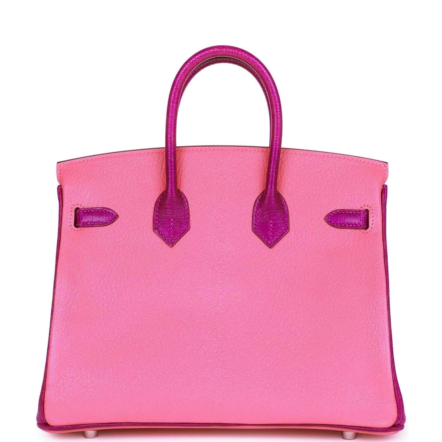Hermes Special Order (HSS) Birkin 25 Rose Lipstick and Anemone ChÃƒÆ’Ã‚Â¨vre Palladium Hardware