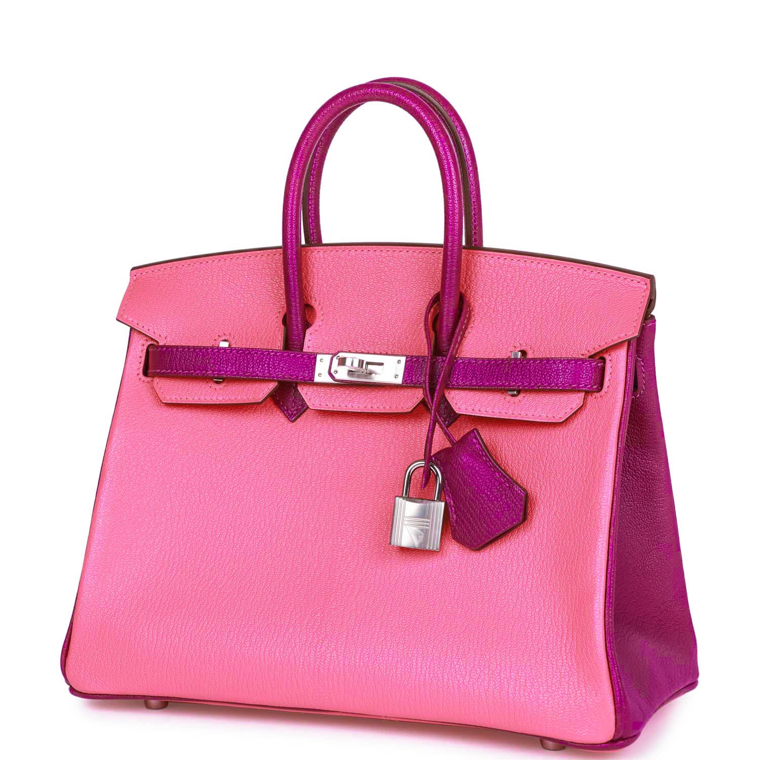 Hermes Special Order (HSS) Birkin 25 Rose Lipstick and Anemone ChÃƒÆ’Ã‚Â¨vre Palladium Hardware