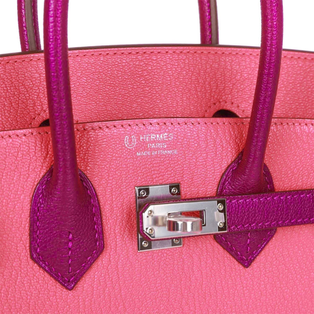 Hermes Special Order (HSS) Birkin 25 Rose Lipstick and Anemone ChÃƒÆ’Ã‚Â¨vre Palladium Hardware