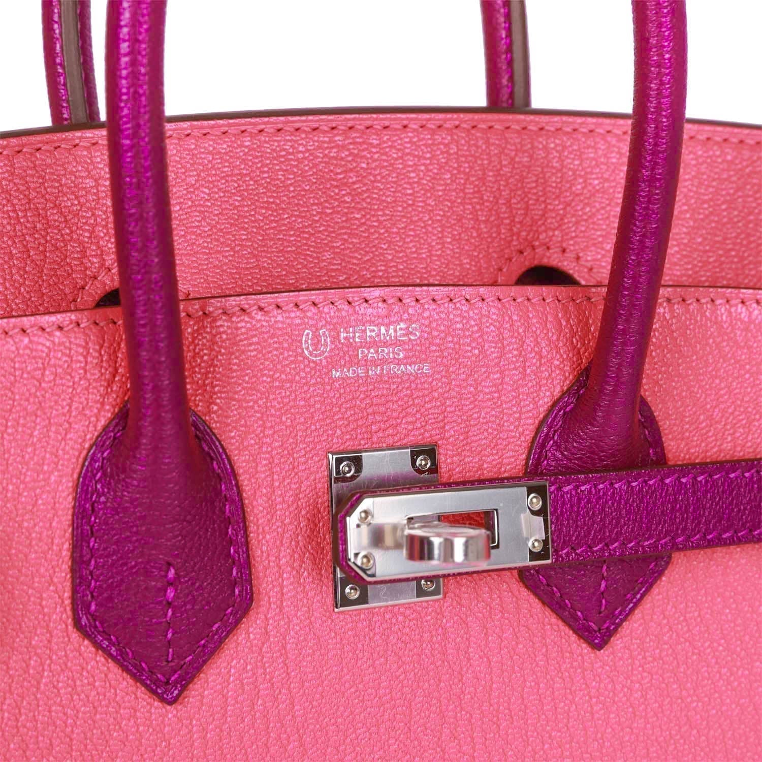 Hermes Special Order (HSS) Birkin 25 Rose Lipstick and Anemone ChÃƒÆ’Ã‚Â¨vre Palladium Hardware