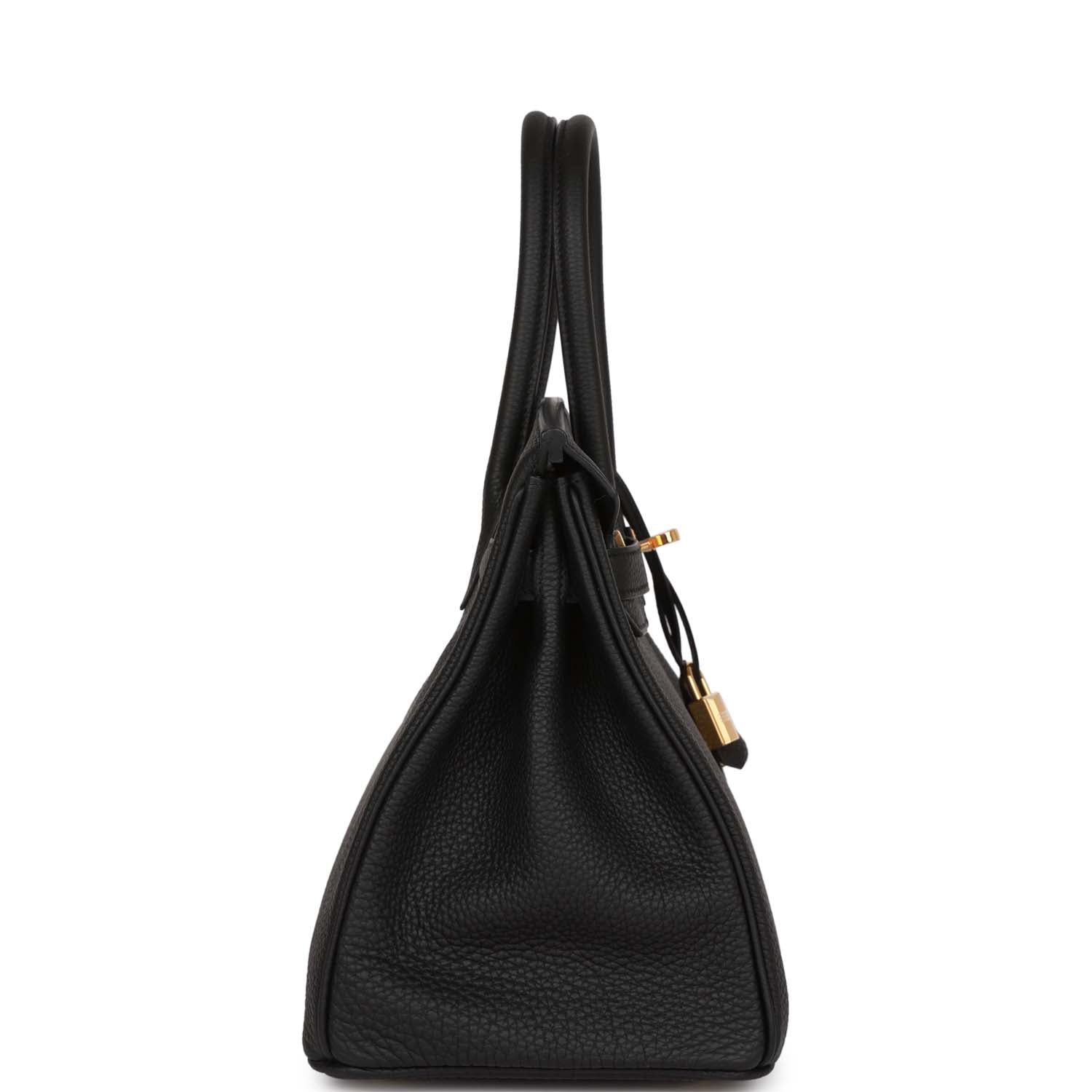 HermÃƒÆ’Ã‚Â¨s Birkin 30 Black Togo Gold Hardware
