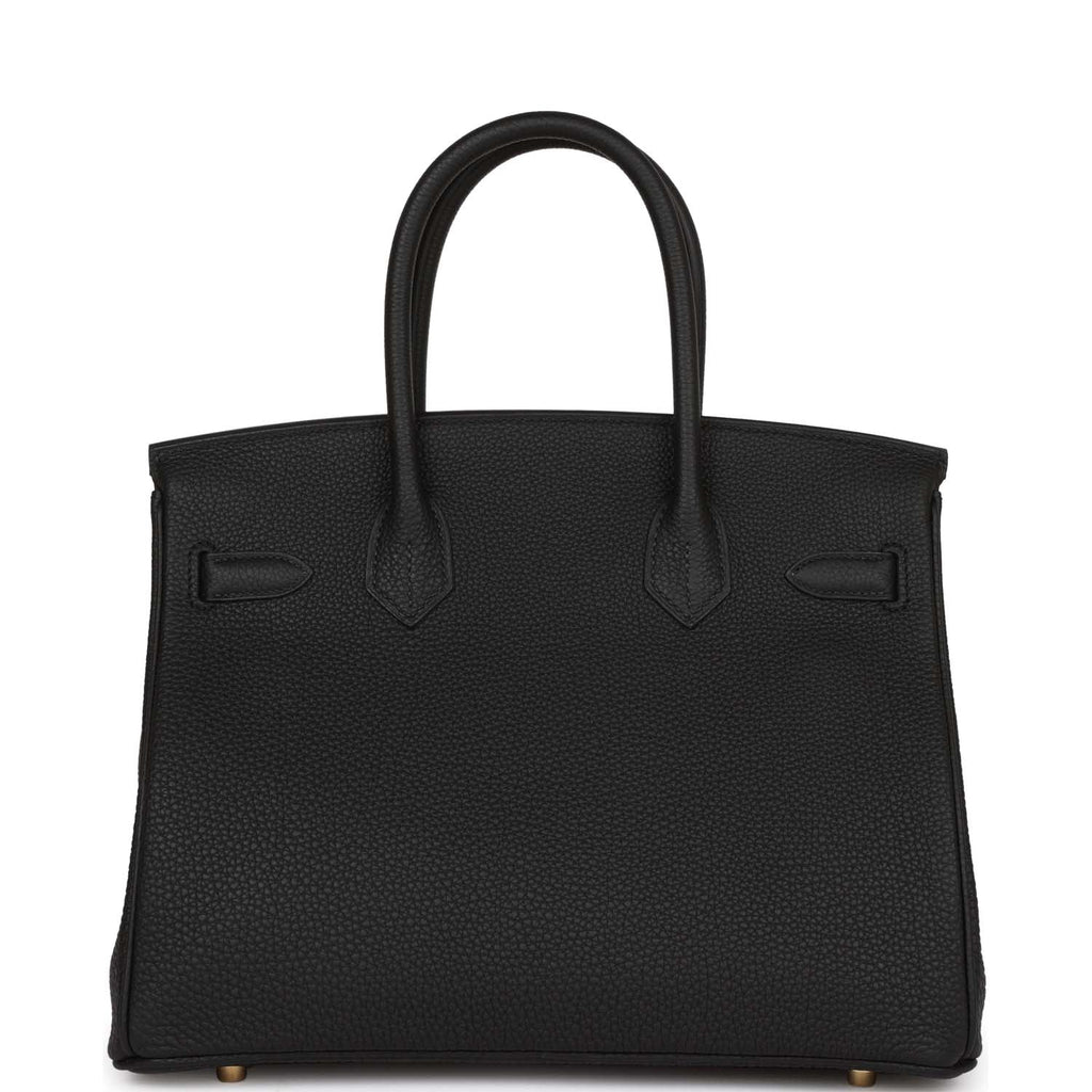 HermÃƒÆ’Ã‚Â¨s Birkin 30 Black Togo Gold Hardware