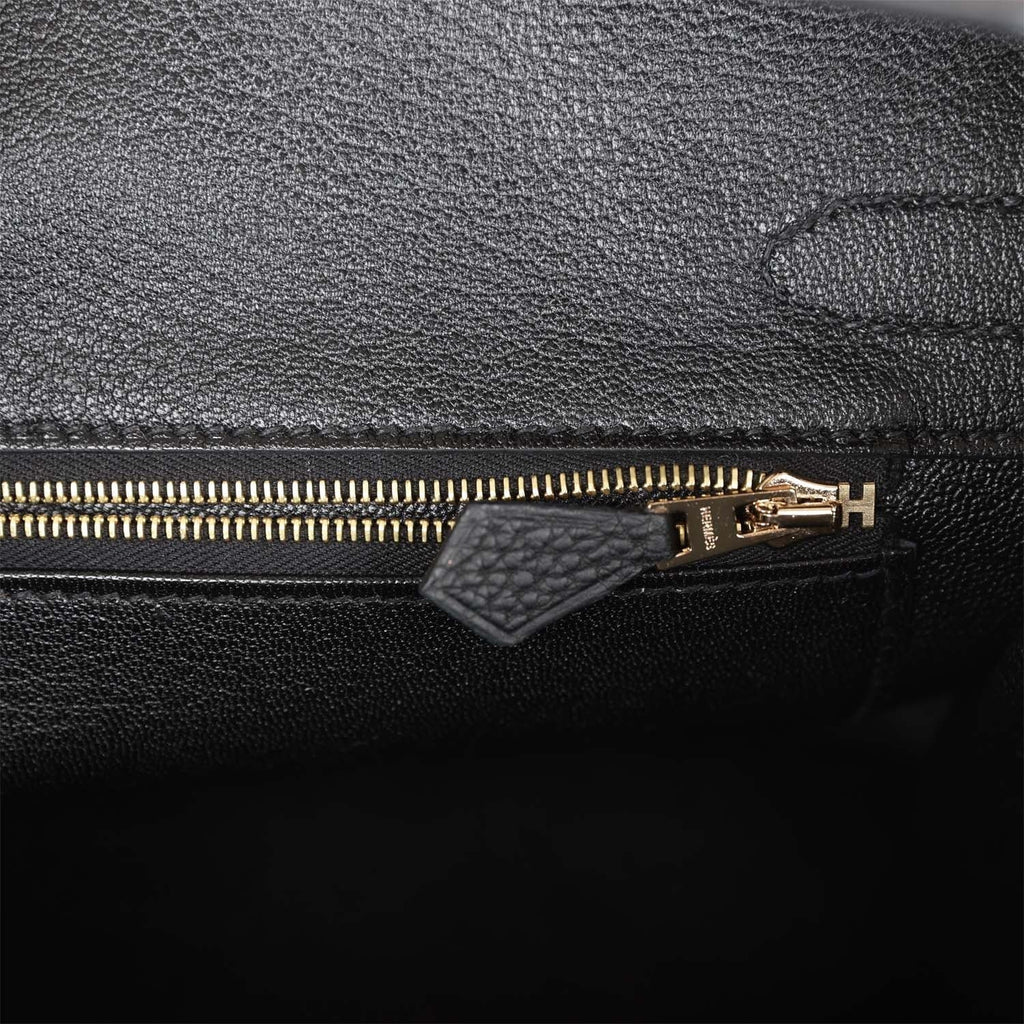 HermÃƒÆ’Ã‚Â¨s Birkin 30 Black Togo Gold Hardware