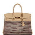 Hermes Birkin 35 Vibrato Parchemin Box Gold Hardware