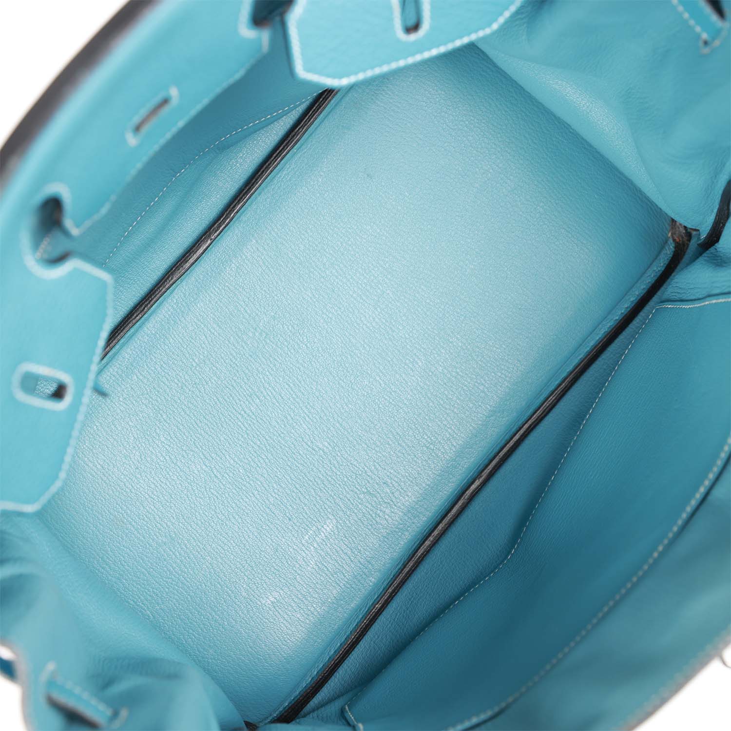 Hermes Birkin 35 Bleu Jean Togo Palladium Hardware