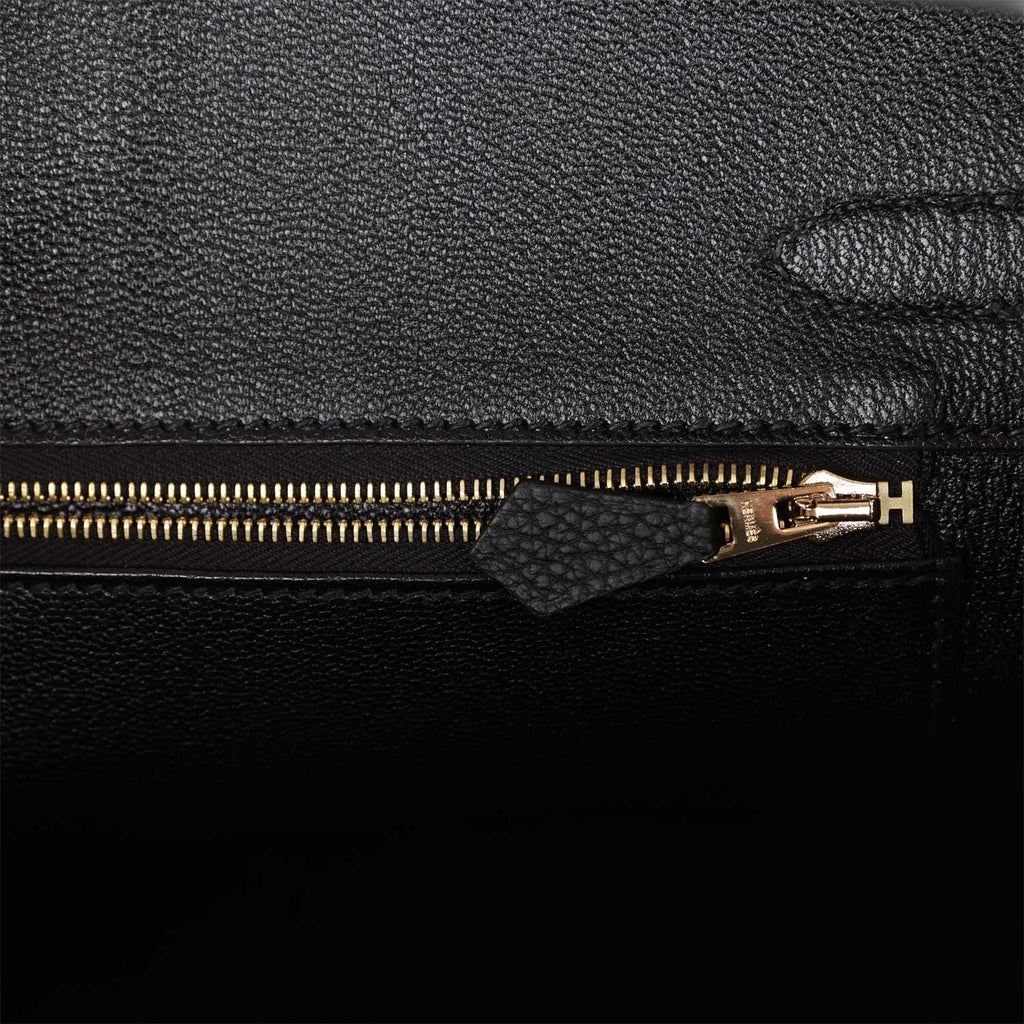 Hermes Birkin 30 Black Togo Rose Gold Hardware
