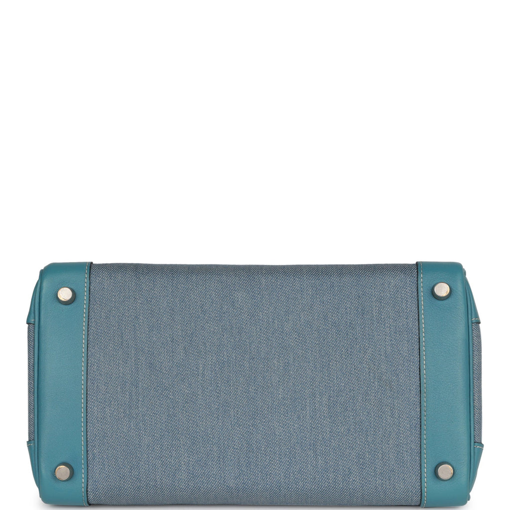 Hermes Birkin 30 Denim and Blue Jean Gulliver Palladium Hardware