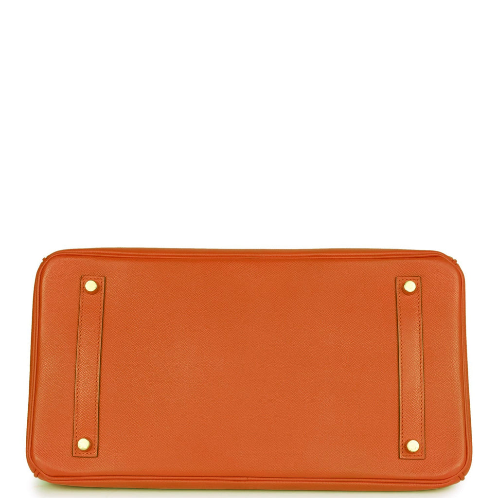 Hermes Birkin 35 Feu Epsom Gold Hardware