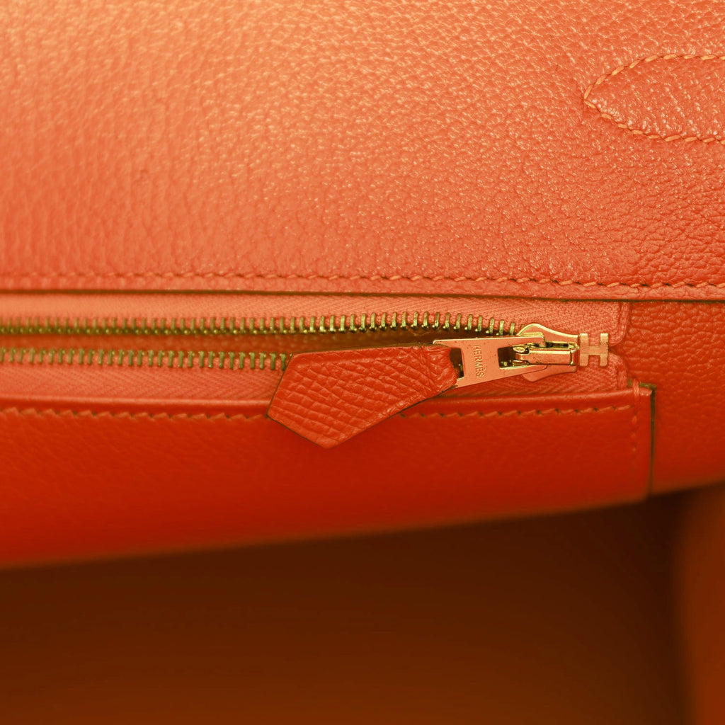 Hermes Birkin 35 Feu Epsom Gold Hardware