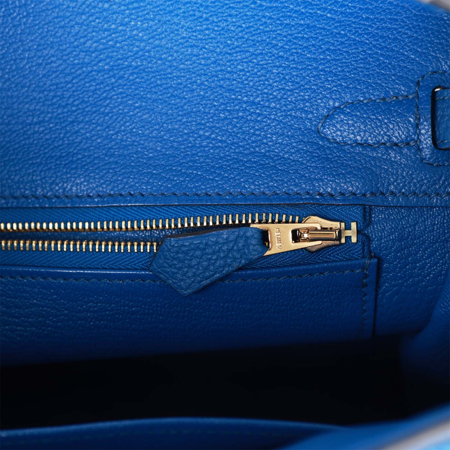Hermes Birkin 25 Bleu France Togo Gold Hardware