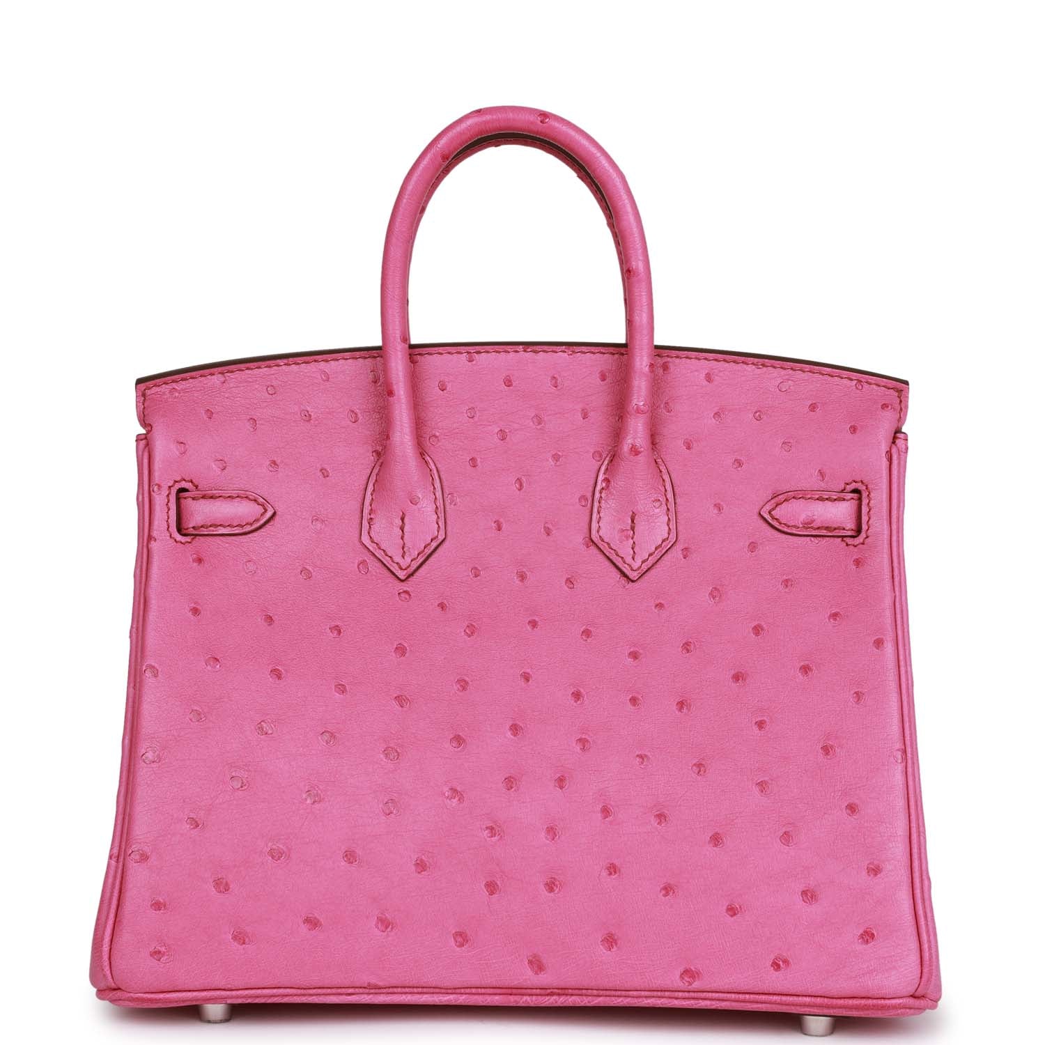 Hermes Birkin 25 Fuchsia Ostrich Palladium Hardware