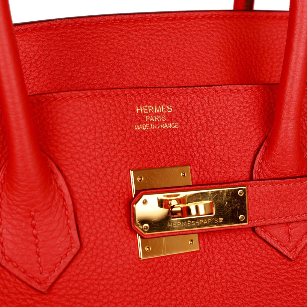 Hermes Birkin 35 Capucine Togo Gold Hardware