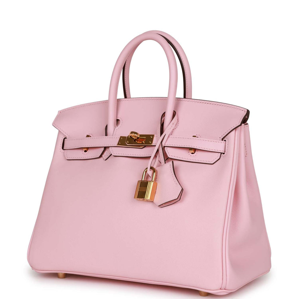 Hermes Birkin 25 Rose Sakura Swift Gold Hardware