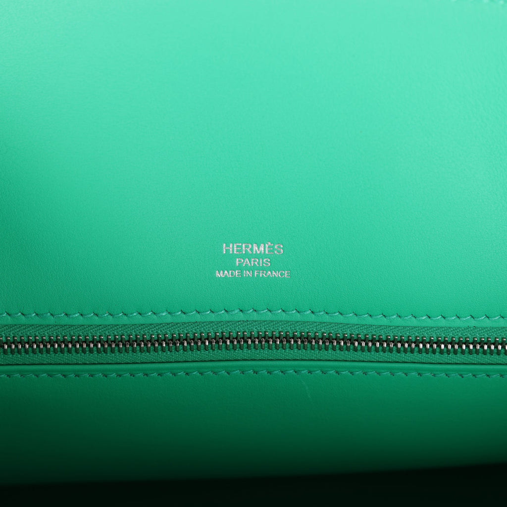 Hermes Birkin Shadow 25 Menthe Swift Palladium Hardware