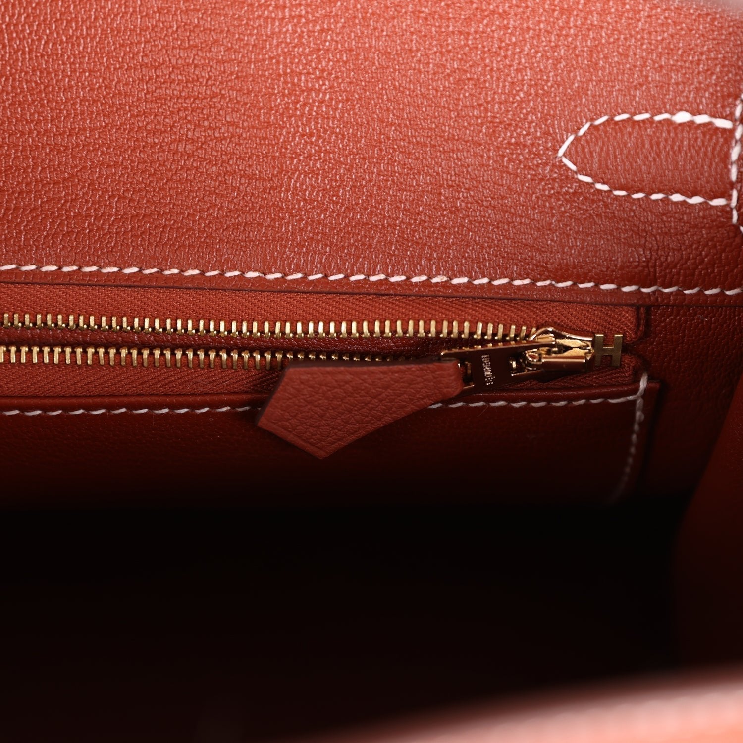 Hermes Birkin 25 Sienne Togo Gold Hardware