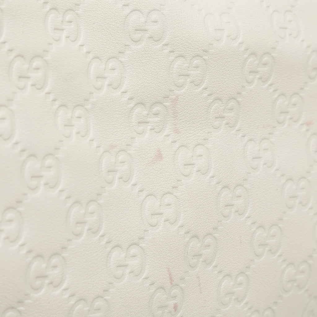 White Gucci Large Guccissima Charlotte Tote