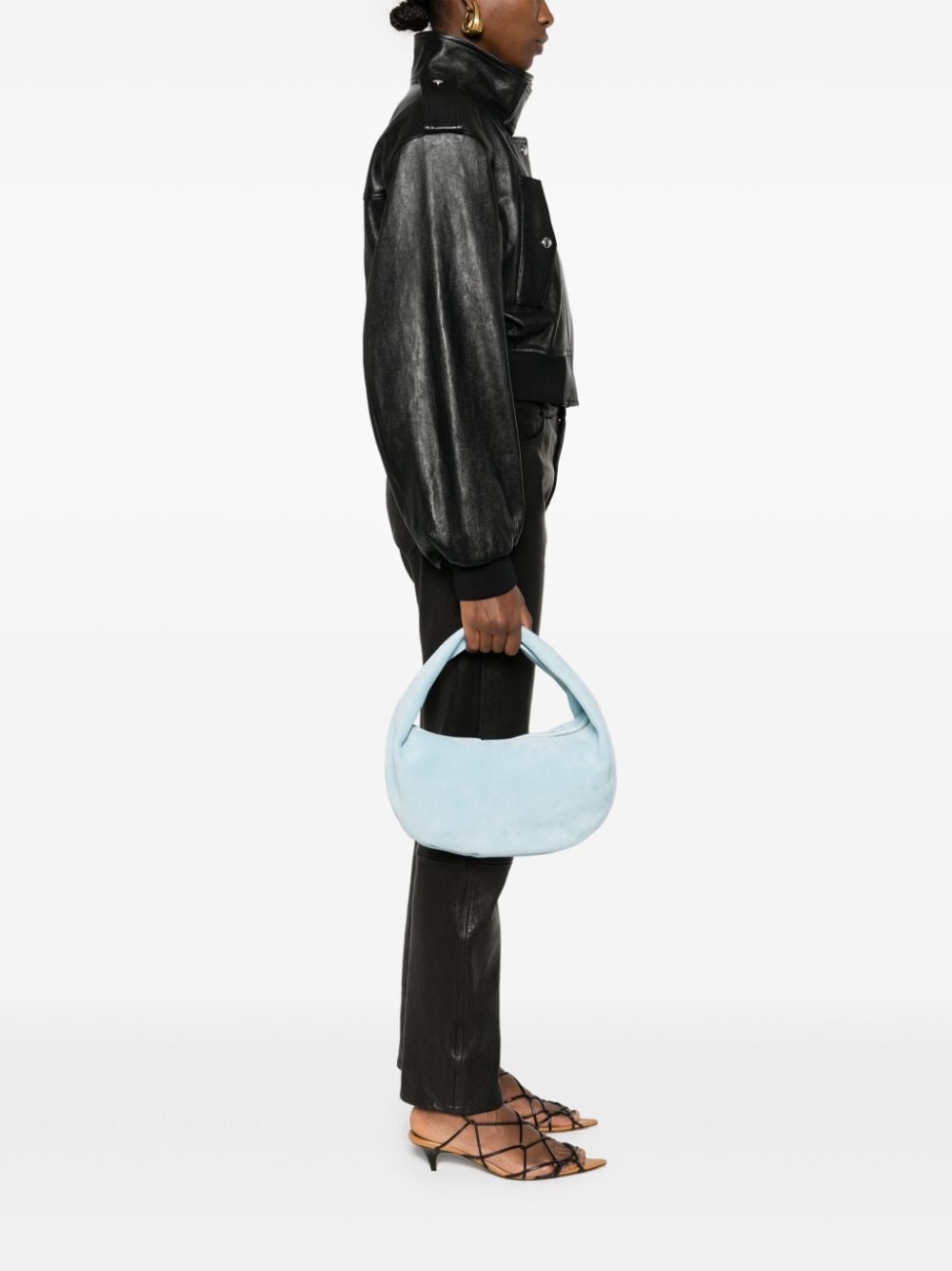 OLIVIA MEDIUM LEATHER HOBO BAG