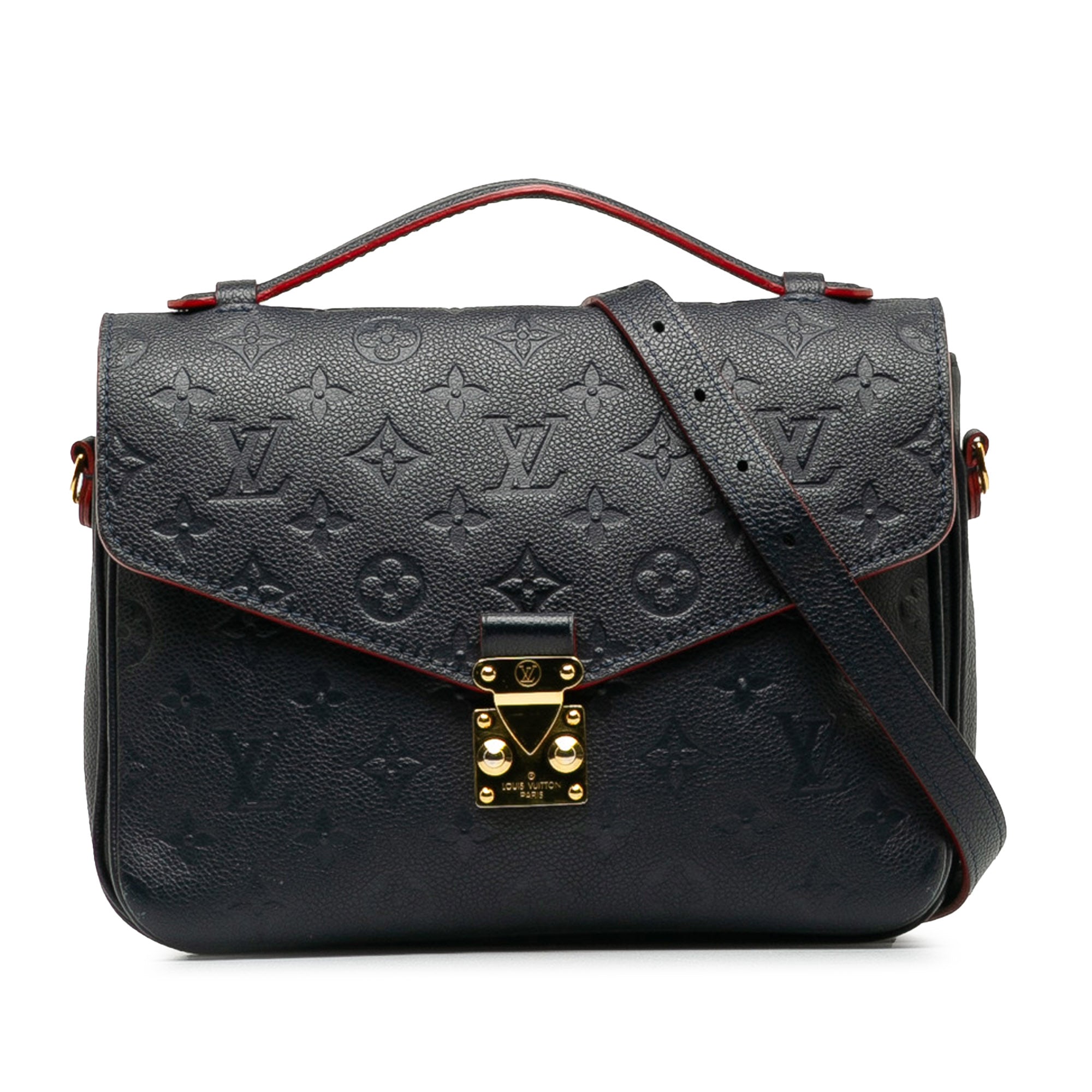 Blue Louis Vuitton Monogram Empreinte Pochette Metis