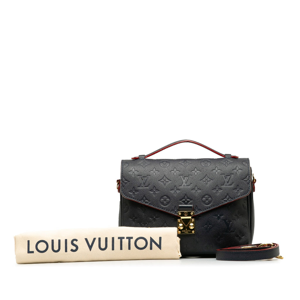 Blue Louis Vuitton Monogram Empreinte Pochette Metis