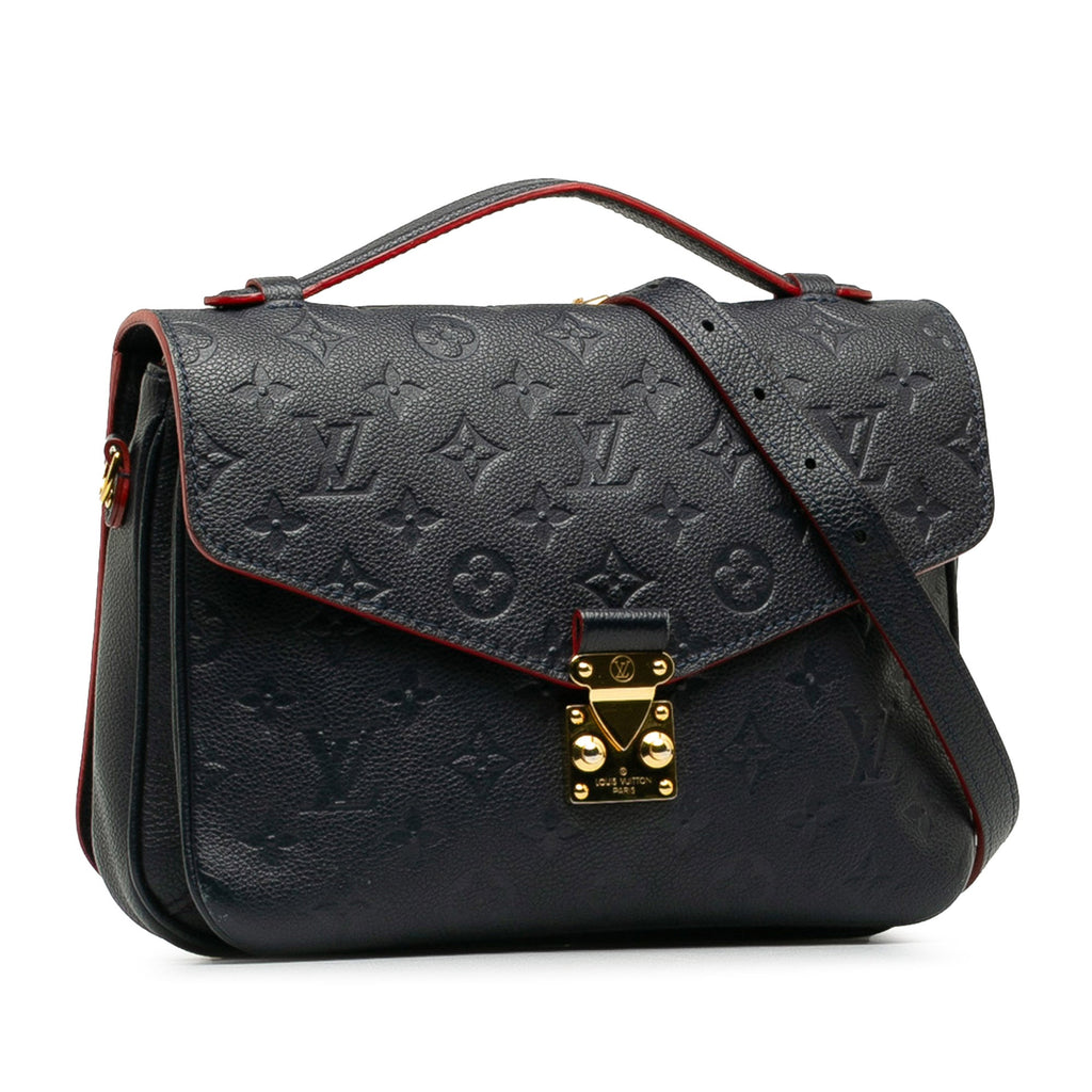 Blue Louis Vuitton Monogram Empreinte Pochette Metis