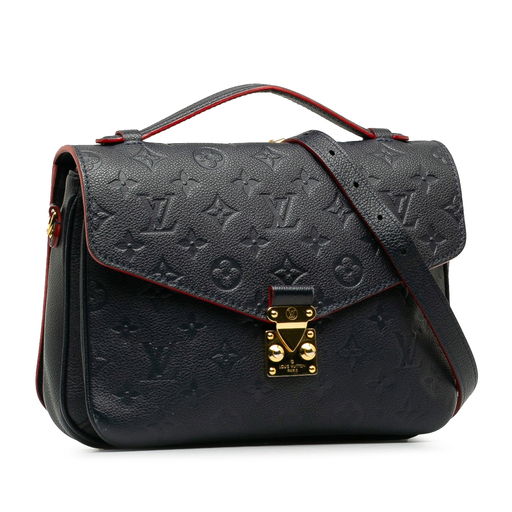 Blue Louis Vuitton Monogram Empreinte Pochette Metis