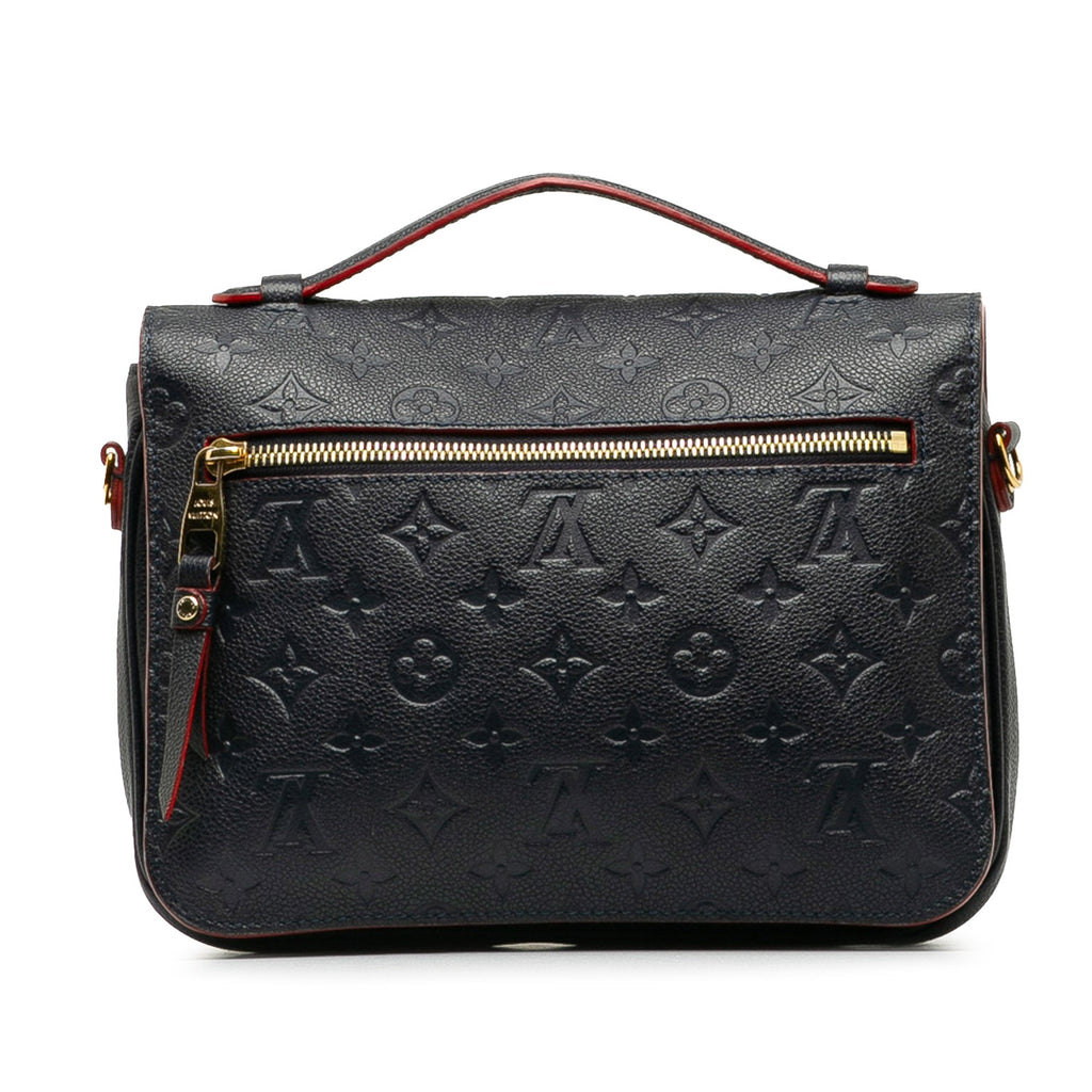 Blue Louis Vuitton Monogram Empreinte Pochette Metis