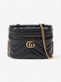 Gucci GG Marmont Vanity Black Matelasse Leather Mini
