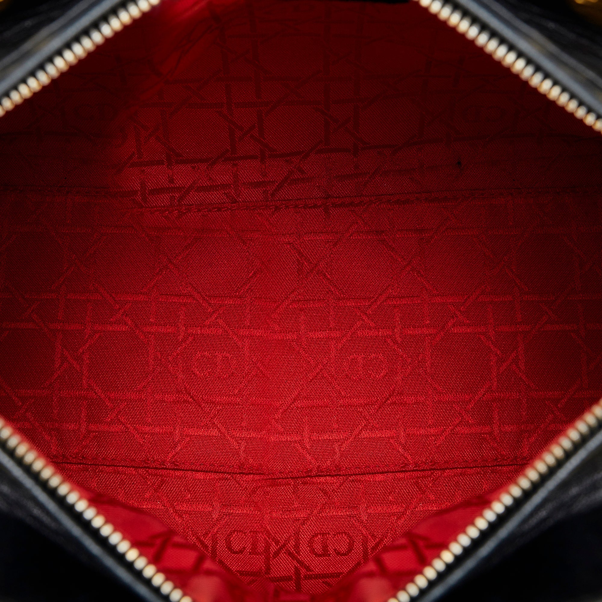 Dior Lady Dior Medium Black Cannage Quilted Leather