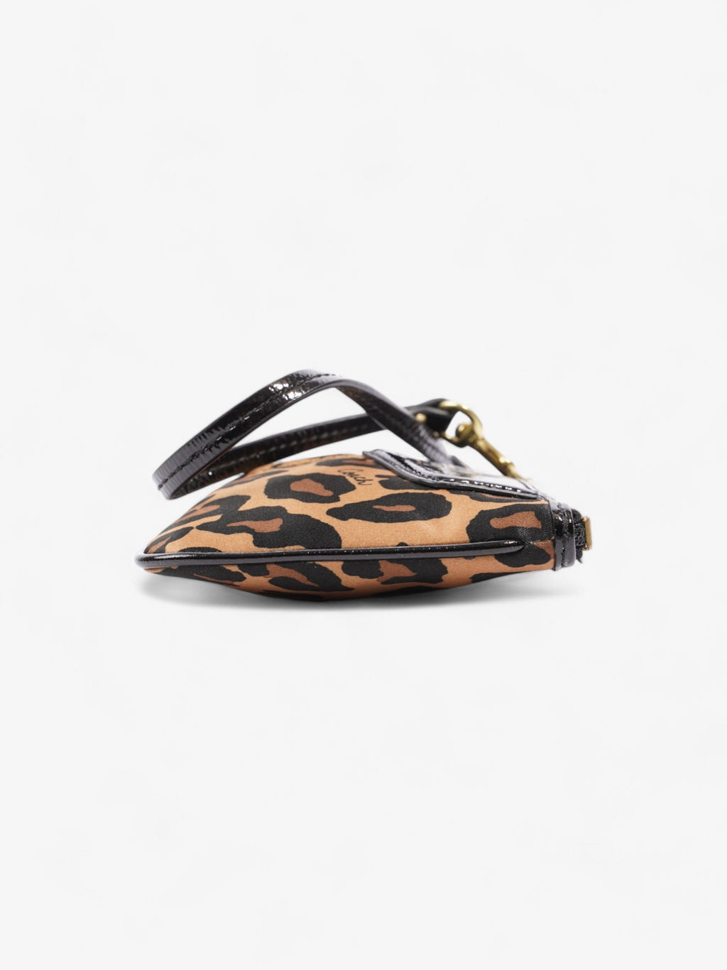 Coach Wristlet Leopard Print Canvas