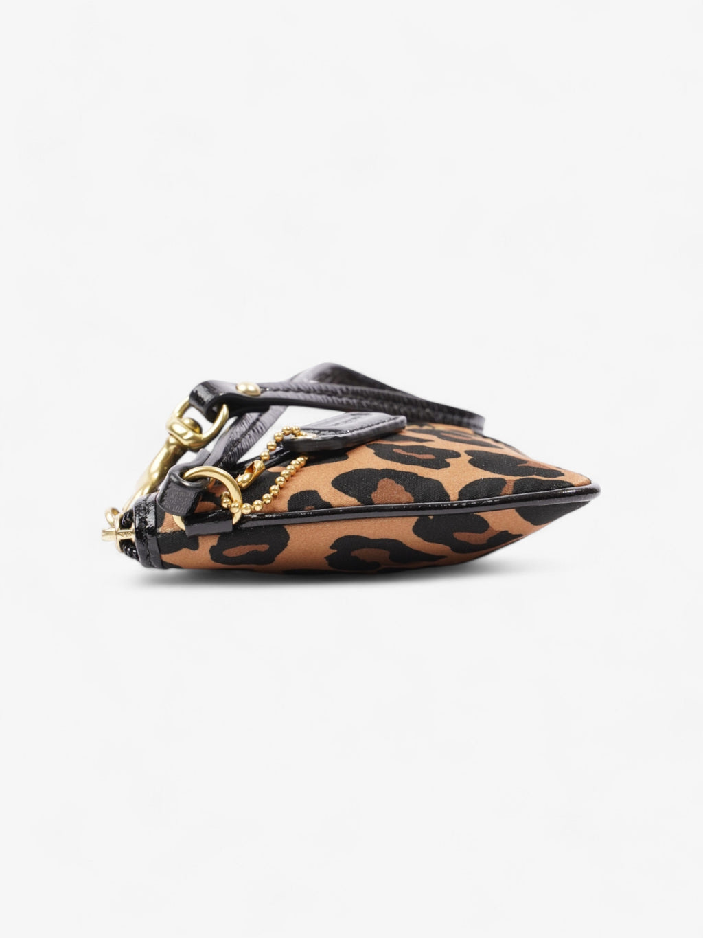 Coach Wristlet Leopard Print Canvas