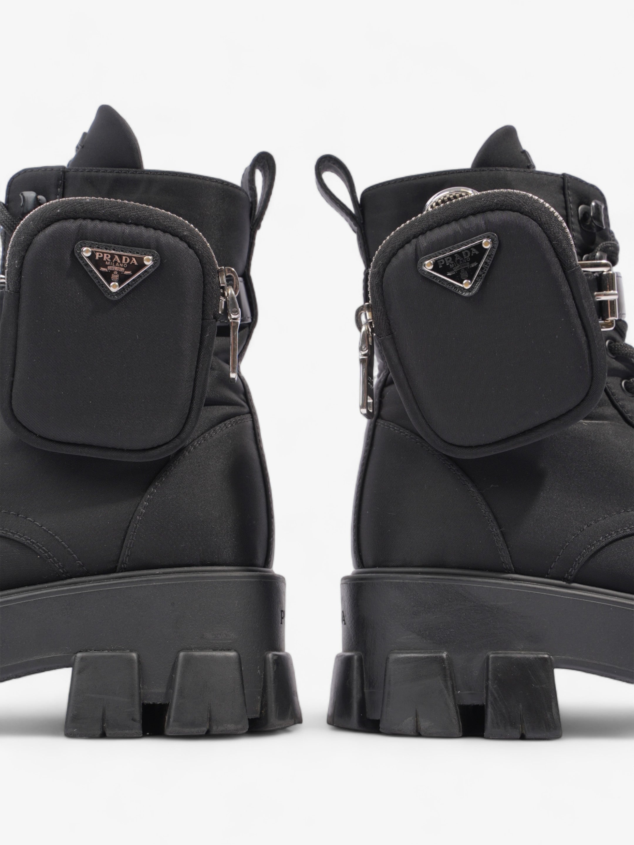 Prada Monolith Boots 60 Black Re Nylon EU 37 UK 4